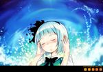  bad_id bad_pixiv_id blush bob_cut closed_eyes face hand_on_ear hands konpaku_youmu letterboxed nail_polish orange_nails short_hair silver_hair smile solo touhou wallpaper yazawa_oke 