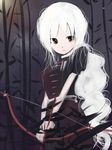  bow_(weapon) solo touhou tsuru_(nekopanchi) weapon white_hair yagokoro_eirin 