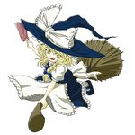  bad_id bad_pixiv_id blonde_hair broom broom_riding hat jyun kirisame_marisa solo touhou witch_hat yellow_eyes 