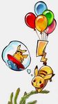  balloons destroyedsteak eyewear nintendo pikachu pok&#233;mon pok&eacute;mon solo sunglasses surfboard video_games wave waves 