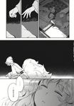  comic doujinshi dress fox_tail futon greyscale hat highres long_hair monochrome multiple_girls short_hair sleeping tail touhou translated yakumo_ran yakumo_yukari yukataro 