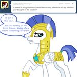  armor dialog english_text equine female feral friendship_is_magic horse john_joseco male mammal my_little_pony pegasus pony royal_guard_(mlp) solo text tumblr wings 