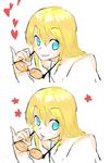  1girl blonde_hair female kazeto parody sequential solo style_parody 