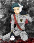  1boy artist_request blood code_geass face green_hair jeremiah_gottwald male male_focus orange_eyes solo source_request source_requestorange_eyes teenage young younger 
