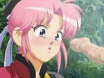  blush censored dragon_quest dragon_quest_dai_no_daibouken holy_inn maam penis pink_hair tears 