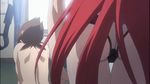 1boy 1girl animated animated_gif ass bedroom high_school_dxd hyoudou_issei long_hair panties red_hair rias_gremory 
