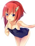  bad_id bad_pixiv_id blue_eyes competition_school_swimsuit flat_chest kawasaki_kana one-piece_swimsuit original red_hair school_swimsuit short_hair solo swimsuit 