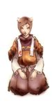  animal_ears armor bad_id bad_pixiv_id chinese_zodiac dog looking_at_viewer original personification shiro_(reptil) short_hair sitting solo white_background 