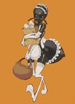  ant ant_girl bag basket insect_girl kanemaki_thomas maid monster_girl niku_drill thighhighs 