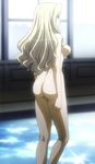  1girl absurdres ass blonde_hair breasts elizabeth_mably elizabeth_mayberry female freezing_(series) highres kneepits legs long_hair long_legs nipples nude pool profile screencap solo soloj standing stitched 