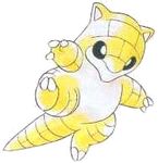  lowres no_humans official_art pokemon pokemon_(game) pokemon_blue pokemon_red_and_green pokemon_rgby pokemon_yellow sandshrew sugimori_ken 