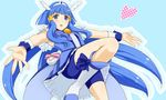  aoki_reika bad_id bad_pixiv_id blue blue_eyes blue_hair blue_skirt boots cure_beauty eyelashes heart knee_boots long_hair looking_at_viewer magical_girl nijikawa precure shorts shorts_under_skirt skirt smile_precure! solo very_long_hair 