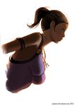 armlet breasts brown_eyes brown_hair cropped_arms dark_skin jaimito jewelry lips medium_breasts necklace profile resident_evil resident_evil_5 sheva_alomar short_ponytail solo 