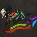  bone caprine creepy death glowing hooves horror male mammal metal monster nightmare rainbow ram sheep skeleton skull solo spikes tongue vonder vonderdevil 