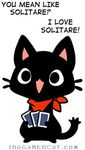  bandanna black black_fur card cards cat english feline fur gamer_cat gamercat male mammal playing_card 