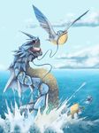  fangs gyarados hythegreykatt mudkip nintendo ocean pelipper pok&#233;mon pok&eacute;mon red_eyes sea video_games water 