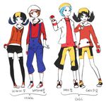  2girls alternate_costume backwards_hat banned_artist baseball_cap black_hair commentary crystal_(pokemon) dual_persona genderswap genderswap_(ftm) genderswap_(mtf) gold_(pokemon) hat holding holding_poke_ball kotone_(pokemon) lowres mars_symbol multiple_boys multiple_girls poke_ball pokemon pokemon_(game) pokemon_gsc pokemon_hgss tribute venus_symbol 