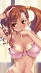  adjusting_hair anjou_naruko ano_hi_mita_hana_no_namae_wo_bokutachi_wa_mada_shiranai. bra breasts duplicate lingerie medium_breasts niku_(kimagureya) string_panties underwear 
