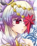  eyepatch face gradient_hair grey_hair multicolored_hair purple_hair razalis_(tales) red_eyes shii619 short_hair solo tales_of_(series) tales_of_the_world_radiant_mythology_3 