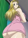  ass blonde_hair breasts green_eyes highres huge_ass huge_breasts long_hair nami_koishikawa nami_sos nami_sos! 