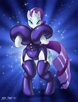  anthro anthrofied big_breasts blue_eyes breasts cutie_mark equine female friendship_is_magic horn huge_breasts mammal mifmaf my_little_pony rarity_(mlp) signature solo unicorn 