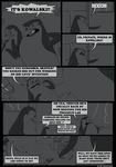  comic dialog english_text greyscale group king_julien kowalski lemur madagascar male monochrome penguin private skipper text the_penguins_of_madagascar tsuyagami 