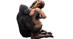  3d ape bestiality big breasts female feral gorilla human interspecies male milking penetration straight 