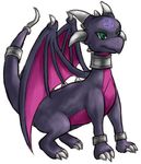 1girl animal cynder dragon female lowres pixiv_thumbnail purple_skin scales solo spyro_the_dragon the_legend_of_spyro 