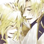  1boy artist_request blonde_hair blue_eyes clovis_la_britannia code_geass incest lowres male male_focus schneizel_el_britannia solo source_request yaoi 