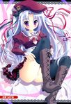  11eyes color_issue hisuitei izumi_tsubasu momono_shiori pantsu seifuku thighhighs 