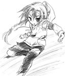  braid greyscale hood hoodie khamsin_nbh'w long_hair male_focus monochrome scar shakugan_no_shana solo tachitsu_teto torn_clothes 