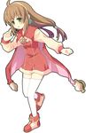  bad_id bad_pixiv_id brown_hair cape coat full_body green_eyes hairband lilka_eleniak long_hair low-tied_long_hair lowres pink_cape ponytail red_cape shoes solo thighhighs white_background white_legwear wild_arms wild_arms_2 yellow_hairband yoshi_(koloio) zettai_ryouiki 