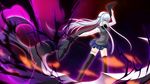  game_cg gray_hair long_hair makita_maki scythe seifuku shinigami_no_testament thighhighs vivi_alhazerd weapon 