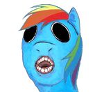  applebeans equine female friendship_is_magic horse mammal my_little_pony nightmare_fuel pony rainbow_dash_(mlp) solo what where_is_your_god_now 