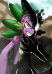  aura blood claws dragon energy friendship_is_magic glowing_eyes male my_little_pony reptile scalie solo spike_(mlp) sssonic2 white_eyes 