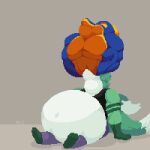2025 animated anthro belly big_belly bottomwear canid canine clothing digital_media_(artwork) duo fish fox grindzy_(nephiclav) hand_on_belly ken_tsung_(wildside) male male_pred male_prey mammal marine musclegut muscular navel nephiclav outie_navel pants pixel_(artwork) pixel_animation shark shirt sitting swallowing tank_top topwear vore watermark