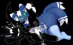 anal anal_orgasm anal_penetration anthro balls big_penis blue_body blue_fur blush bodily_fluids butt clothing cum cum_inside cum_on_balls cum_while_penetrated duo ejaculation english_text erection fan_character felid feline femboy fur generation_6_pokemon genital_fluids genitals grabbing_head hair hands-free hi_res leg_grab legwear male male/male male_penetrated male_penetrating mammal meowstic nesser_(nothingnesser) nintendo nothingnesser_(artist) nude onomatopoeia orgasm penetration penis pokemon pokemon_(species) sex sound_effects spread_legs spreading sylus_(psystic) tail text thigh_highs white_body white_fur