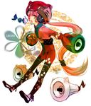  animal_helmet brown_eyes headphones hello_kitty helmet japanese_clothes kimono long_hair megaphone music nekomura_iroha pink_hair singing solo spacesuit tolute very_long_hair vocaloid 