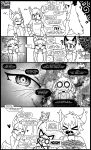 absurd_res ande_(hima_nsfw) anthro appliance big_eyes black_and_white blush bottomwear canid canine cheese clothing dairy_products dialogue duo embarrassed felid feline female fire food fox ghost haku_(hima_nsfw) hi_res hima_nsfw himalaya_(hima_nsfw) hybrid kitchen_appliance lynx macaroni macaroni_and_cheese male mammal manga_style monochrome oven pants pasta references shirt shocked smoke solo spirit sweater topwear