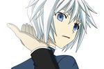  androgynous blue_eyes fate_averruncus furo_taisa mahou_sensei_negima! male_focus simple_background solo white_hair 