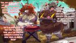 age_difference american_flag anthro bikini breasts brown_body brown_fur bubba_(kehitaro) catherine_dousewood_(ms) claws clothing cooking delphox duo eating eating_food female female/female fur game_freak generation_1_pokemon generation_6_pokemon generation_8_pokemon grey_body grey_fur grey_hair hair hi_res humanoid junkyard metrogates_(on_discord) nintendo older_female one-piece_swimsuit overweight paradox_delphox pokemon pokemon_(species) pokemorph red_hair redneck sagging_breasts sling_bikini slowpoke stretch_marks swimwear toe_claws trailer_park two-piece_swimsuit united_states_of_america ursaluna