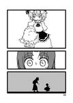  comic greyscale hong_meiling izayoi_sakuya monochrome multiple_girls remilia_scarlet seki_(red_shine) silent_comic touhou younger 