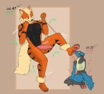 4_toes abs anthro arcanine athletic athletic_anthro attribute_theft balls beans_(disambiguation) canid canine claws digital_media_(artwork) duo erection feet fingers foot_fetish fur generation_1_pokemon generation_4_pokemon genitals growth hair hi_res knot licking lucario male male/male mammal muscular muscular_anthro muscular_male nintendo nude pawpads paws penis pokemon pokemon_(species) ramfox shrinking simple_background size_difference size_play size_theft size_transformation smile tail toes tongue transformation