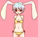  animal_ears bad_id bad_pixiv_id bikini bunny_ears copyright_request red_eyes short_hair side-tie_bikini solo swimsuit tomoya_(artist) 