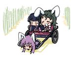  animal_ears baku_taso bunny_ears chibi houraisan_kaguya inaba_tewi multiple_girls reisen_udongein_inaba touhou 