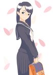  bad_id bad_pixiv_id bag black_hair copyright_request grey_eyes nanahime school_bag school_uniform serafuku solo 