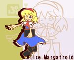  alice_margatroid blonde_hair blue_eyes character_name chibi parody puyopuyo puyopuyo_fever solo style_parody touhou y&amp;k zoom_layer 