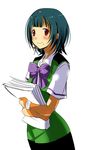  blush face idolmaster idolmaster_(classic) idolmaster_1 mole mole_under_mouth otonashi_kotori solo taira_tsukune uniform 