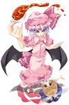  bad_id bad_pixiv_id fairy_maid hat pink_hat remilia_scarlet solo tea touhou uemukai_dai wings 