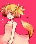  bad_id bad_pixiv_id fang orange_eyes orange_hair original solo tail tomoya_(artist) 